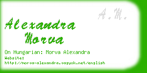 alexandra morva business card